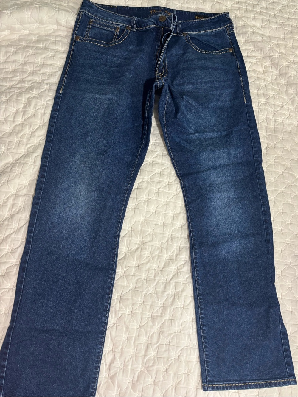 Rock & Republic Dark Blue Straight Leg Jeans